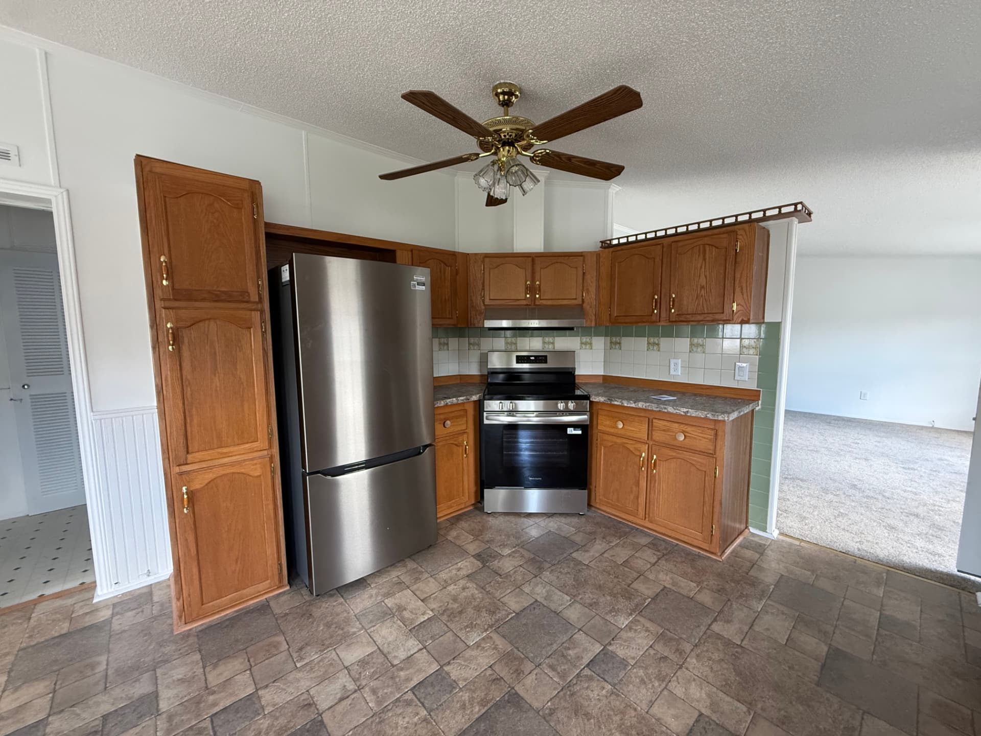 The updated kitchen at 40 Michael