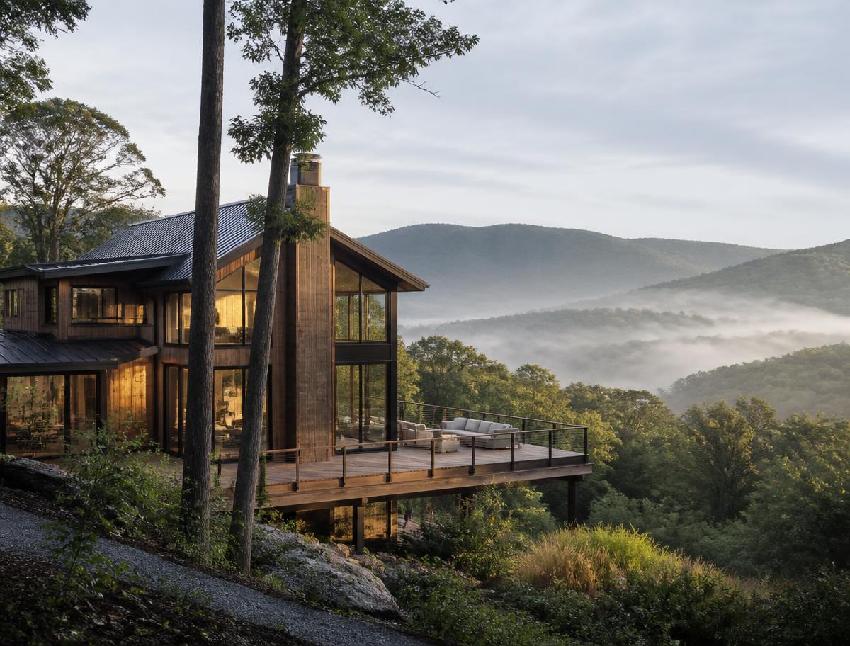 Catskills homes and landscape